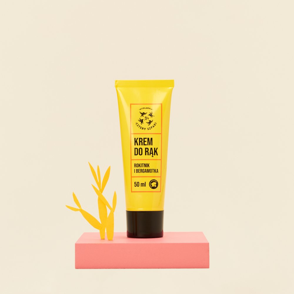 Krem do rąk Rokitnik i Bergamotka w żółtej tubce 50 ml